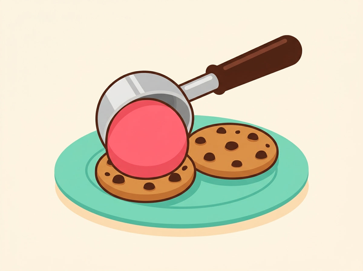 Release onto a cookie