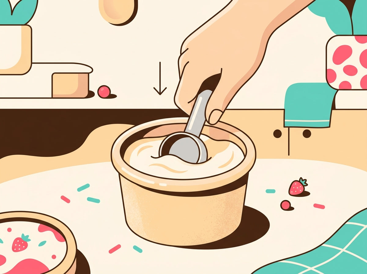 Press into the tub